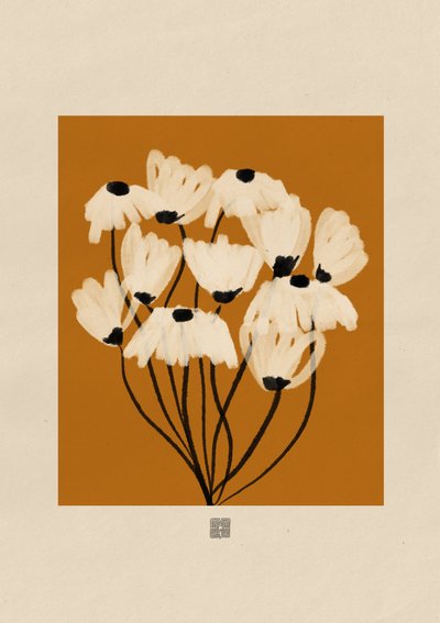 Weißer Blumenstrauß von Amaze Atelier