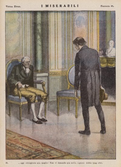 Illustration für Les Miserables von Victor Hugo von Ambrogio Lombardi