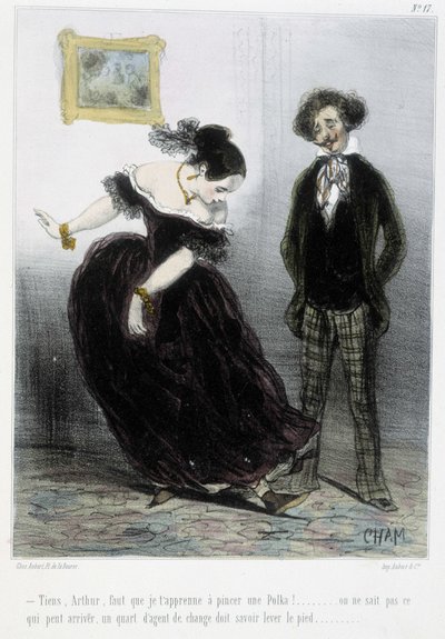 Karikatur - in „Madeleines“ von Cham, ca. 1870-1880 von Amédée de Noé