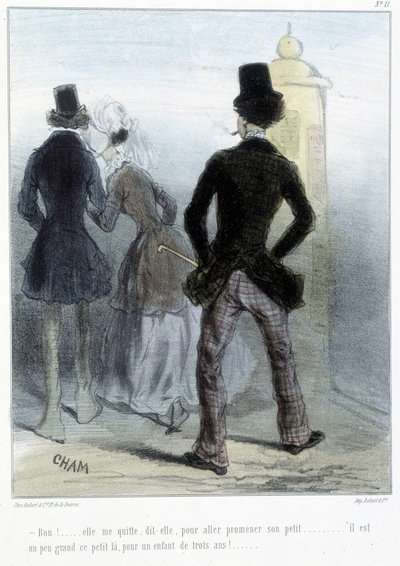 Karikatur - in „Madeleines“ von Cham, ca. 1870-1880 von Amédée de Noé