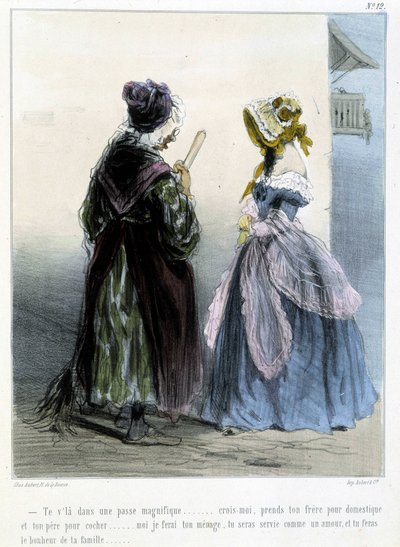 Karikatur - in „Madeleines“ von Cham, ca. 1870-1880 von Amédée de Noé