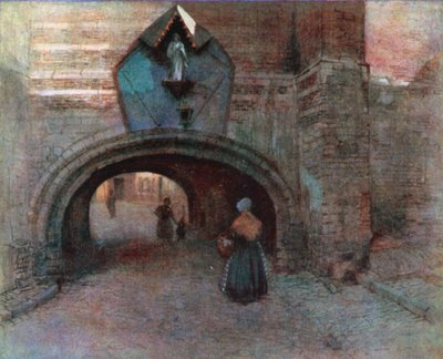 Tor unter der Vieille Boucherie, Antwerpen von Amedee (after) Forestier