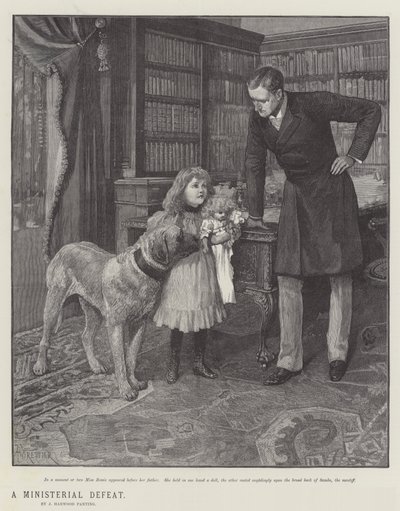 Eine ministerielle Niederlage, von J. Harwood Panting von Amedee Forestier