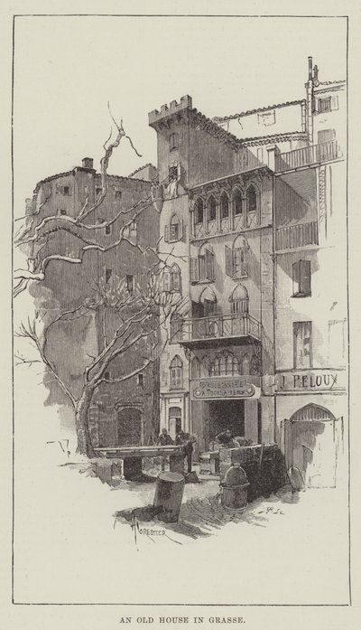 Ein altes Haus in Grasse von Amedee Forestier