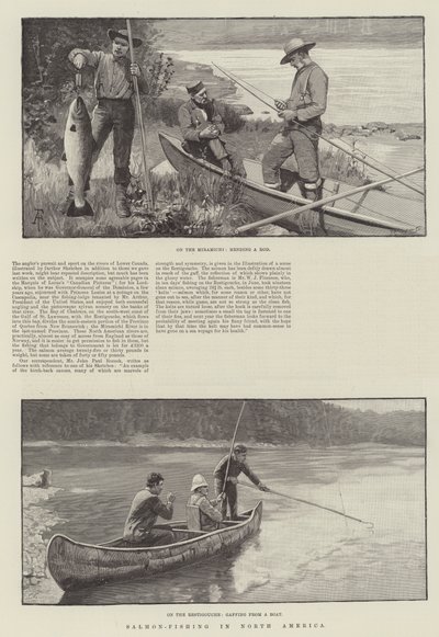 Lachsangeln in Nordamerika von Amedee Forestier