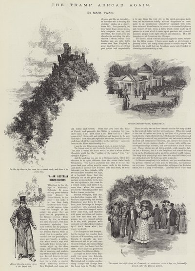 Der Landstreicher wieder unterwegs, von Mark Twain von Amedee Forestier