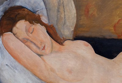 Liegender Akt, rechter Arm untergelegt von Amedeo Modigliani