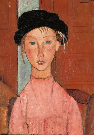 Junges Mädchen mit Barett, 1918 von Amedeo Modigliani