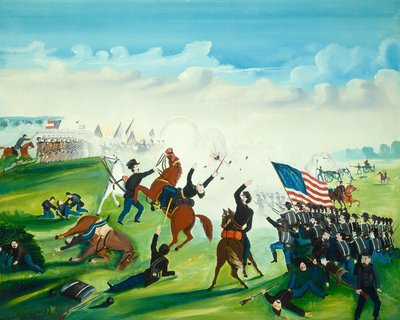 Schlacht im Bürgerkrieg von American 19th Century