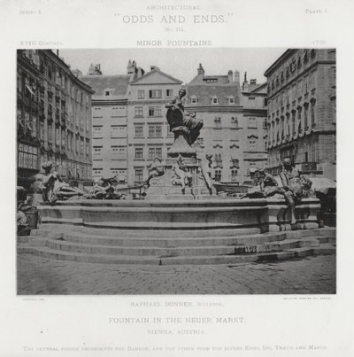 Brunnen auf dem Neuen Markt, Wien, Österreich von American Photographer (after)