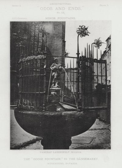 Der "Gänsebrunnen," im Gänsemarkt, Nürnberg, Bayern von American Photographer (after)