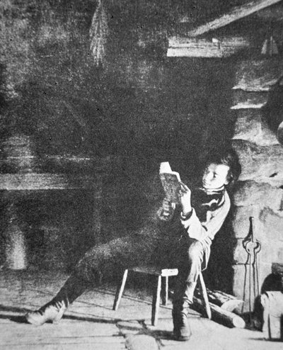 Abraham Lincoln (1809-65) als kleiner Junge von American Photographer