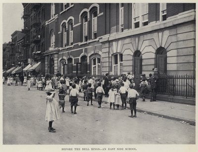 Vor dem Klingeln, eine Schule an der East Side von American Photographer