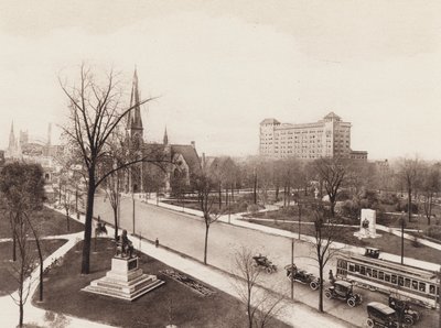 Vogelperspektive des Grand Circus Parks, Detroit, Michigan von American Photographer