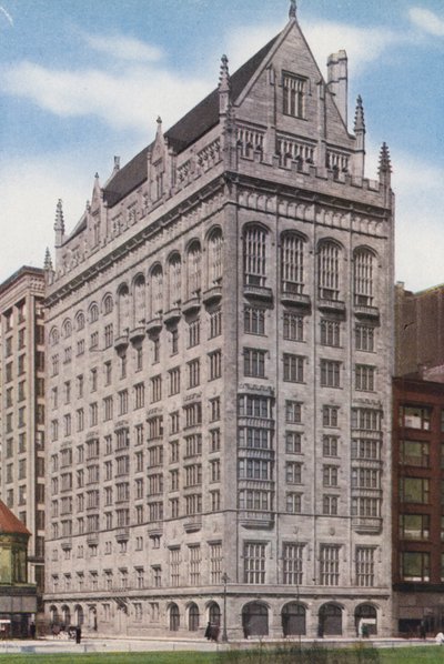 Chicago: University Club, Michigan Boulevard und Monroe Straße von American Photographer