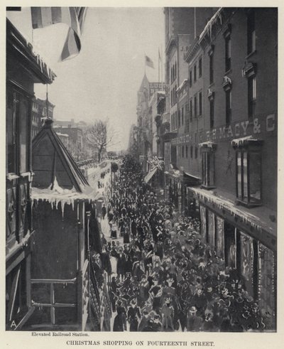 Weihnachtseinkäufe in der Fourteenth Street von American Photographer