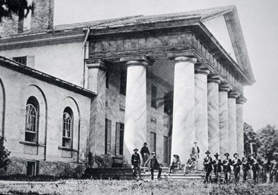 Bundestruppen besetzen das Herrenhaus von Robert E. Lee, Arlington House von American Photographer