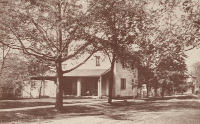 Heimat von "The Minerva", dem ersten Frauenliteraturclub, New Harmony, Indiana von American Photographer