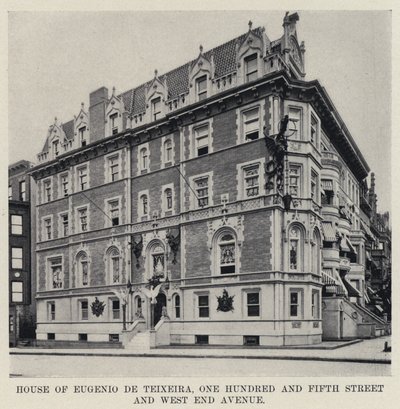 Haus von Eugenio de Teixeira, One Hundred and Fifth Street und West End Avenue von American Photographer