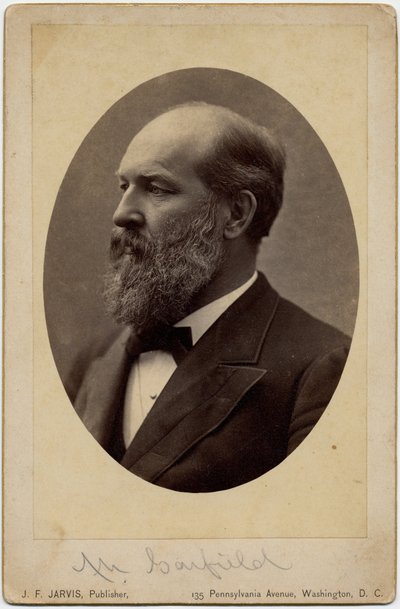 James Abram Garfield (1831-81), 20. Präsident der Vereinigten Staaten von Amerika, Foto von J F Jarvis, Washington DC von American Photographer