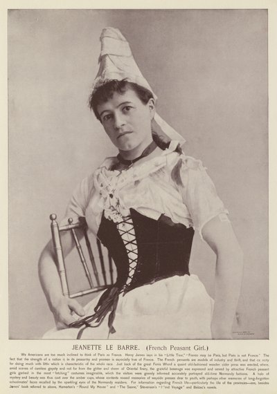 Jeanette le Barre, Französisches Bauernmädchen von American Photographer