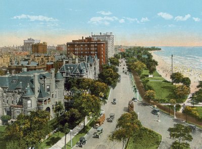 Lake Shore Drive, Blick nach Norden vom Drake Hotel von American Photographer