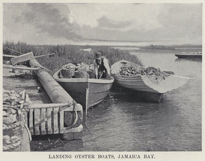 Anlegen von Austernbooten, Jamaica Bay von American Photographer