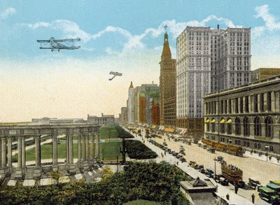Michigan Boulevard und Grant Park, Blick nach Süden von American Photographer