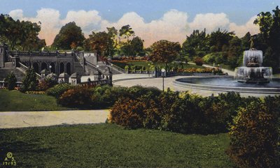 New York: Terrasse und Bethesda-Brunnen, Central Park von American Photographer