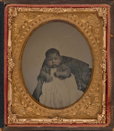Porträt eines Babys, ca. 1860 von American Photographer
