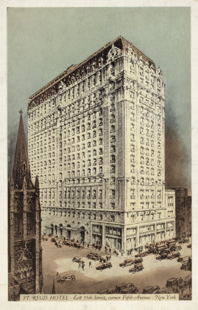 St Regis Hotel, East 55th Street und Ecke 5th Avenue, New York City, USA von American Photographer