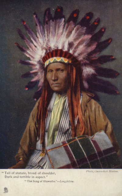 Groß von Statur, breit von Schulter, Dunkel und schrecklich im Aspekt - Das Lied von Hiwatha - Longfellow von American Photographer