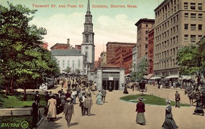 Tremont Street und Park Street Church, Boston, Massachusetts von American Photographer