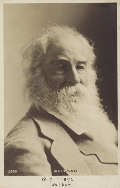 Walt Whitman (1819-1893), amerikanischer Dichter von American Photographer