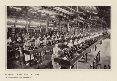 Wickelabteilung bei den Westinghouse-Werken von American Photographer