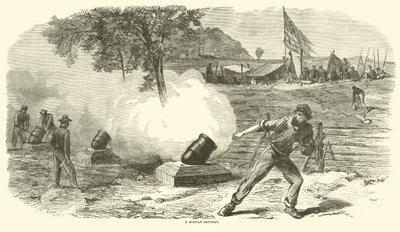 Eine Mörserbatterie, Juni 1864 von American School