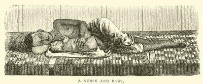 Eine Krankenschwester und ein Baby von American School