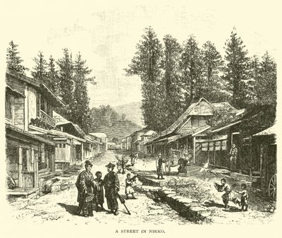 Eine Straße in Nikko von American School