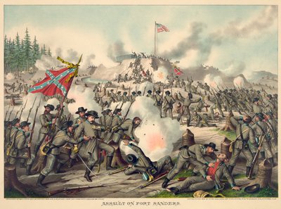 Angriff auf Fort Sanders, veröffentlicht von Kurz & Allison von American School