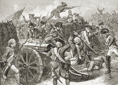 Eroberung eines Vorwerks in Yorktown, 1781, aus 
