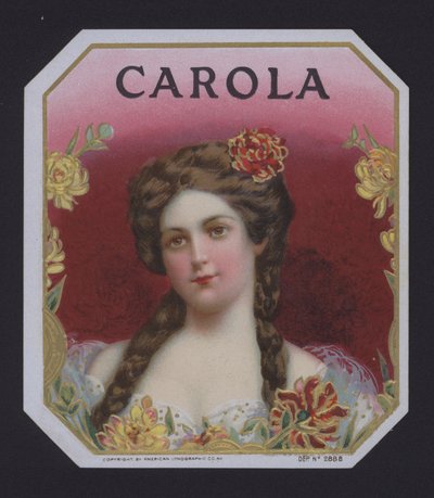 Carola, Zigarrenetikett von American School