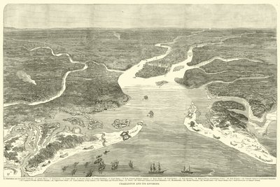 Charleston und seine Umgebung, Juli 1863 von American School