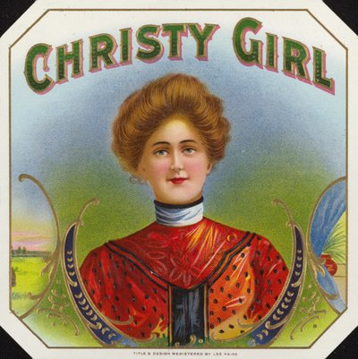 Christy Girl, Zigarrenetikett von American School