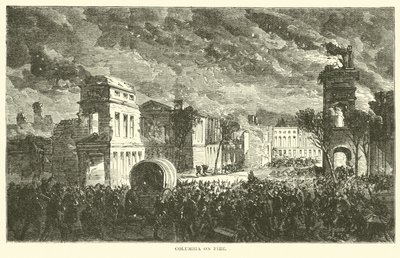 Columbia in Flammen, Februar 1865 von American School