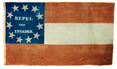 Konföderierte Nationalflagge von American School