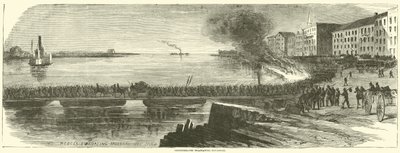 Konföderierte evakuieren Savannah, Dezember 1864 von American School