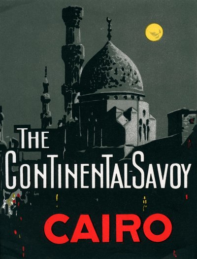 Continental Savoy Hotel in Kairo mit Moschee von American School