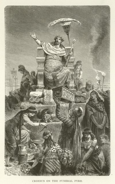 Kroisos auf dem Scheiterhaufen von American School