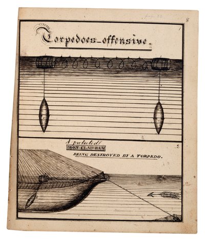 Diagramm eines Torpedoangriffs von American School
