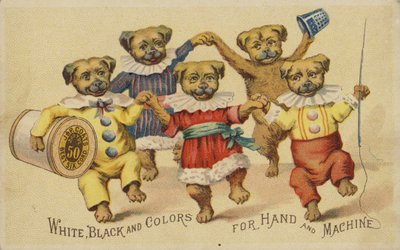 Hund tanzt in Kleidung von American School